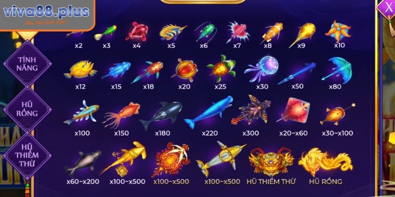 Vua Săn Cá Viva88 - Đấu Trường Của Tay Săn Thưởng Đẳng Cấp 2 Sinh vật Boss đại dương